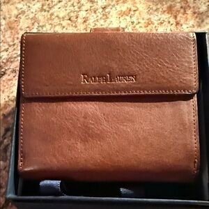 Ralph Lauren Tan Leather Wallet